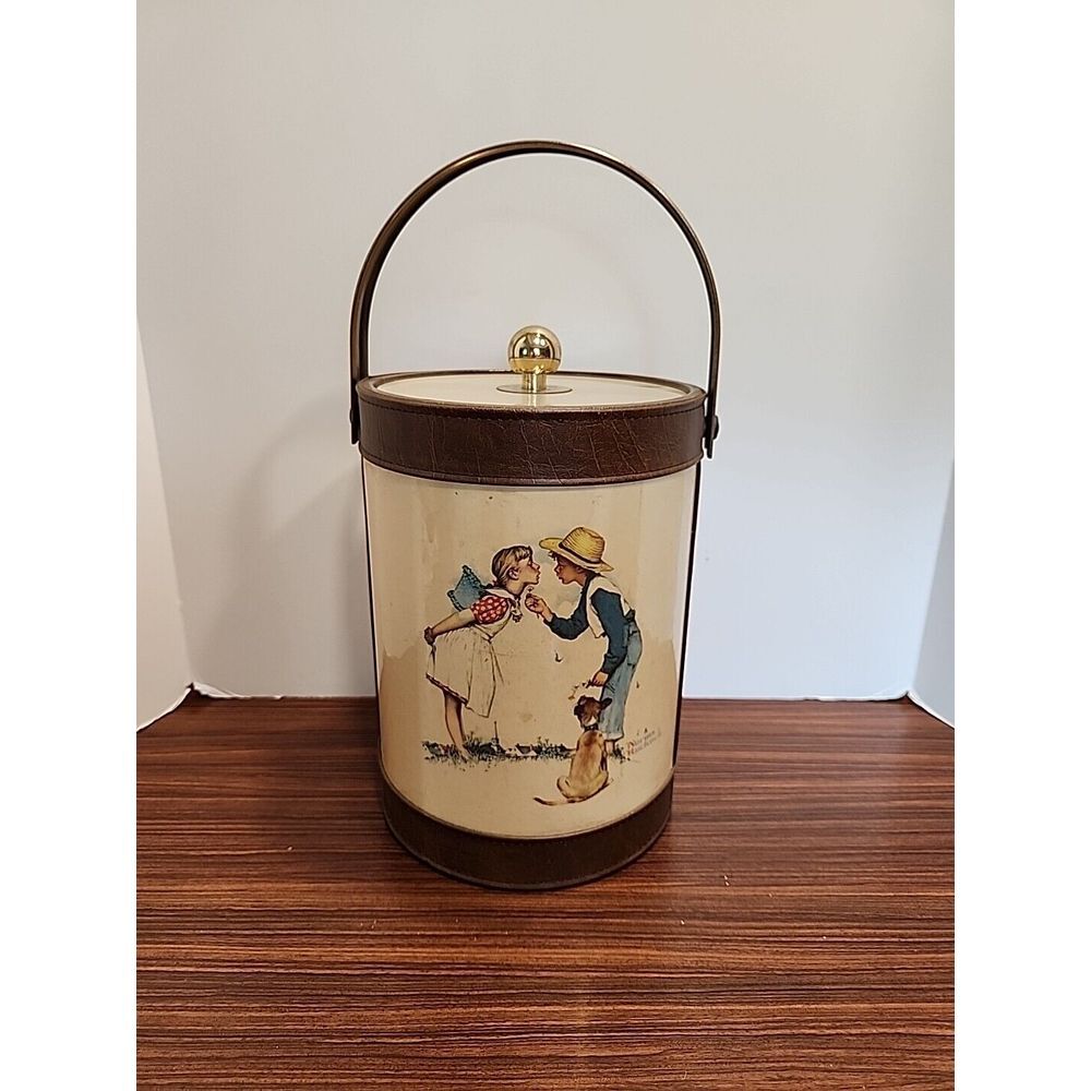 Norman Rockwell Ice Bucket Mid- Century‎ Vintage Prints
